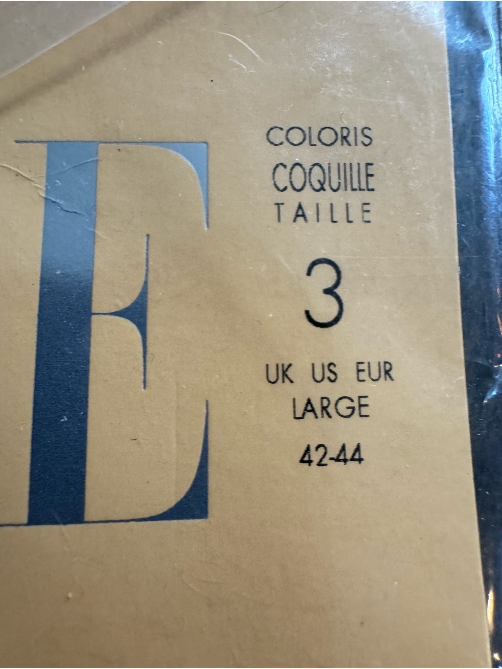 Gerbe vintage French hosiery Sheer Tights in Sun satin 10 D Deadstock - Picture 7 of 7